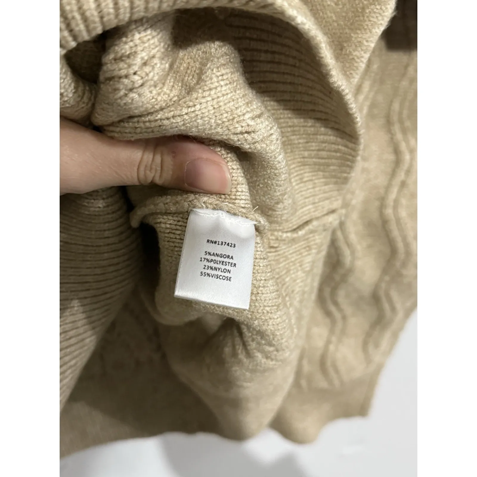 Palila San Francisco Women's Cable Knit Sweater Size L/XL Size L - Image 4