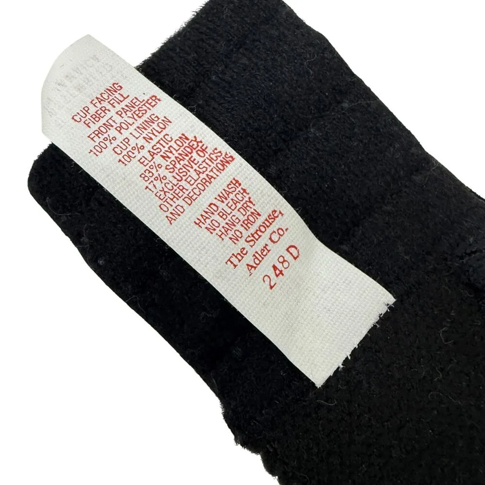 Vintage Backless by Smoothie Longline Bra Size 36B Black Corset Top Glam Rock - Image 5