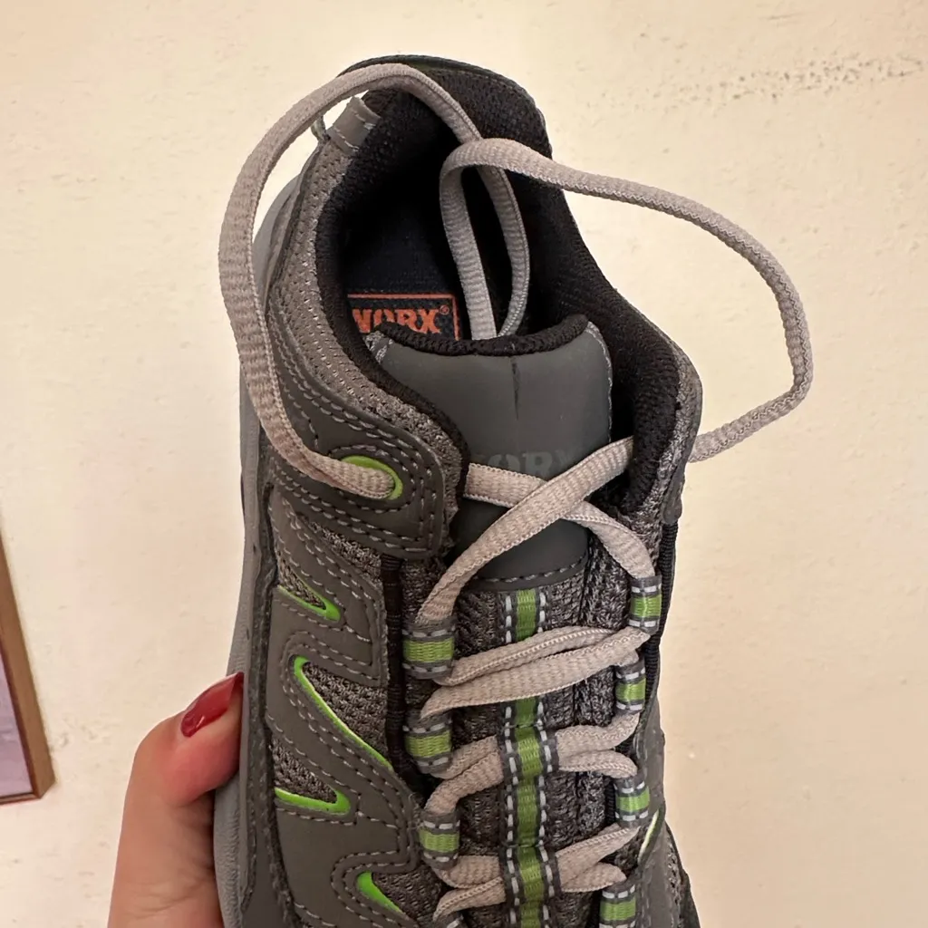 WORX Red Wing Women's Shoes Size 9.5 M Steel Toe‎ Slip Resistant 5111 Work Gray - Image 3