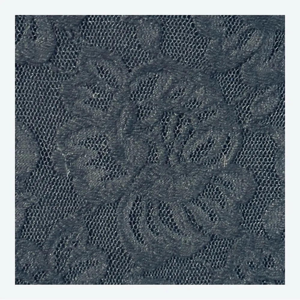 INC International Concepts Black Lace Short Sleeve Blouse with Peplum Sz Large - Image 3