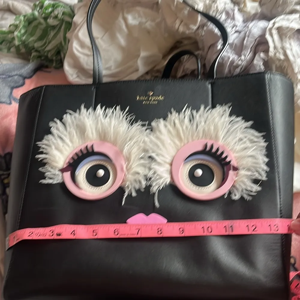 Kate spade imagination monster Hallie leather tote bag with tags EUC - Image 9