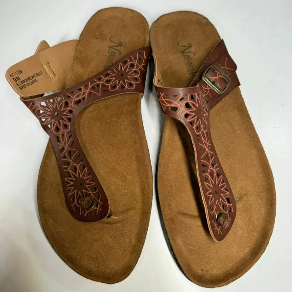 Natural Reflections Thong Sandals Women's Size 9 N71136B - Image 3