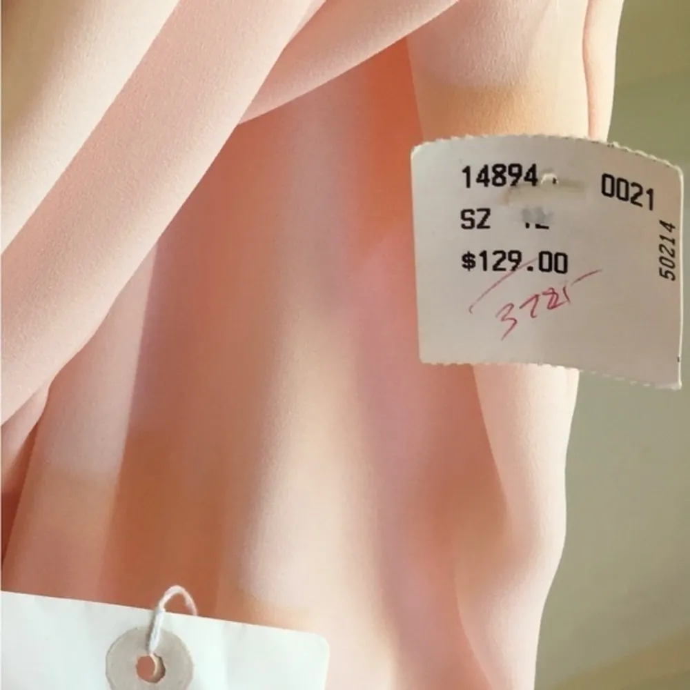 NWT Vintage  Pink Belted Long-Sleeved Cottagecore Maxi Dress - Image 5