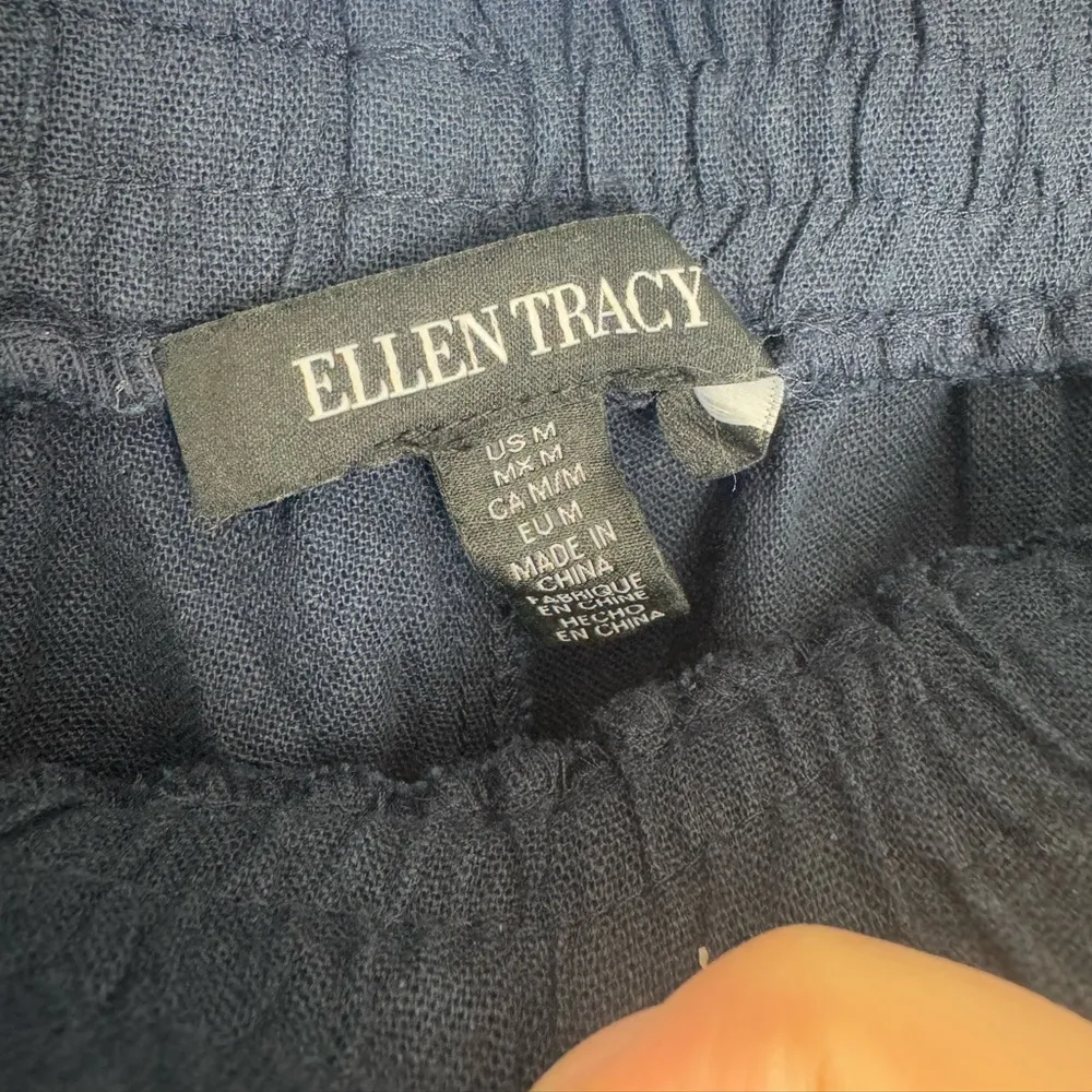 NWT Ellen Tracy Linen Wide Leg Pants - Image 6