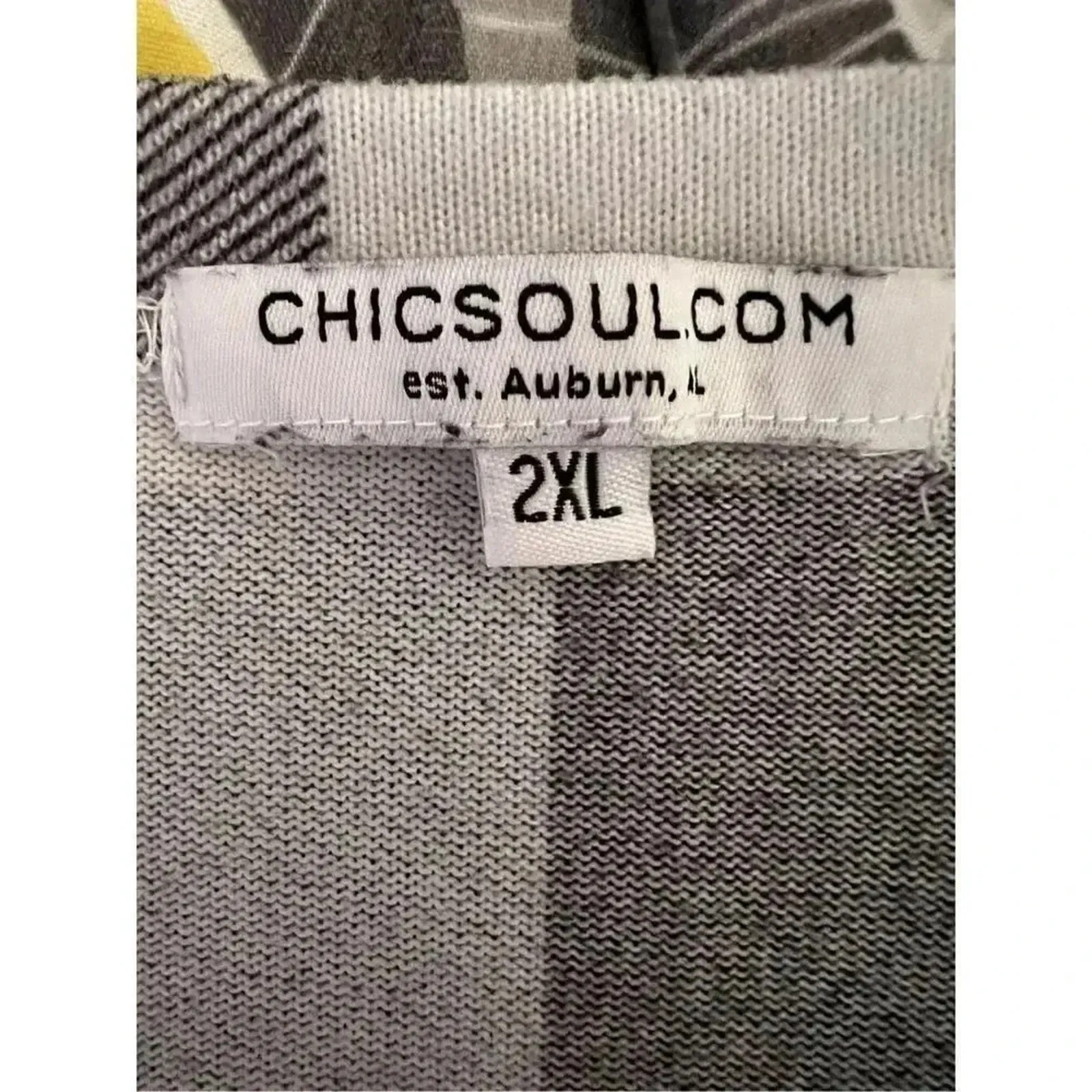 Chic Soul.Com black/white buffalo plaid long sleeve top Size 2XL Black - Image 5