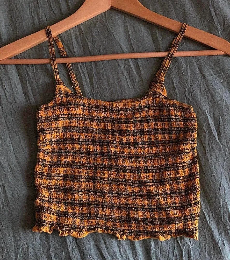 Hollister Plaid Tank Crop Top - Image 2