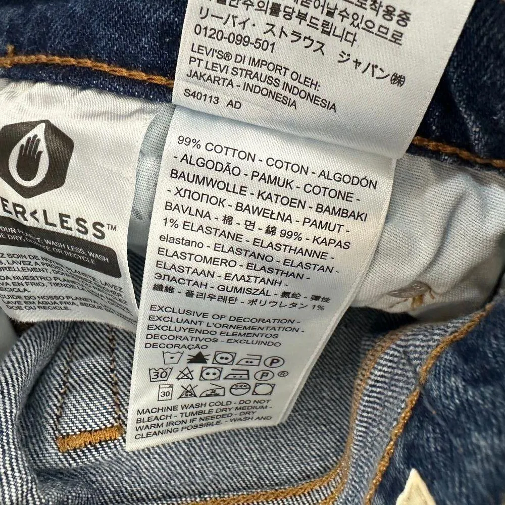 Levi's Premium 501 Original Cropped Womens Jeans High Rise Blue W 26  L 26 NWT - Image 12