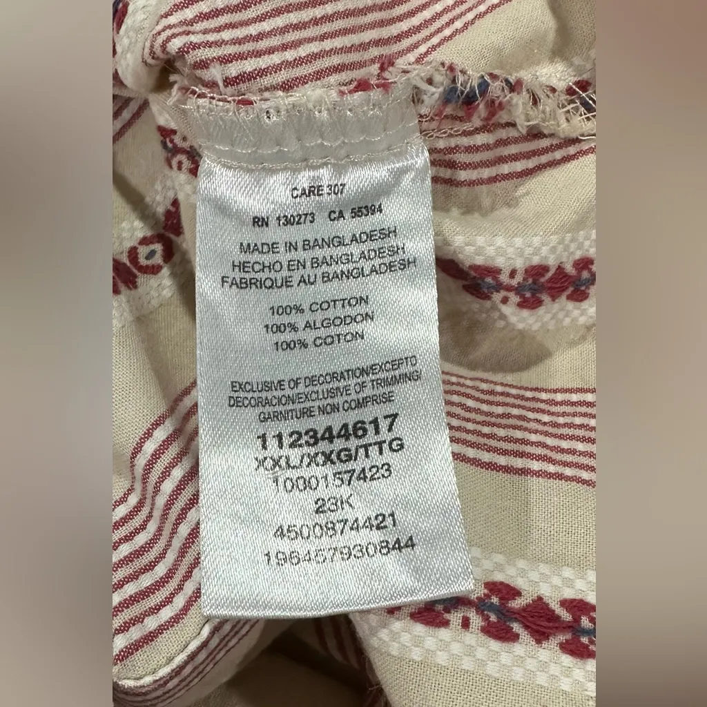 Wrangler Retro Americana Snap Front Western Shirt Serape Striped Print XXL - Image 4