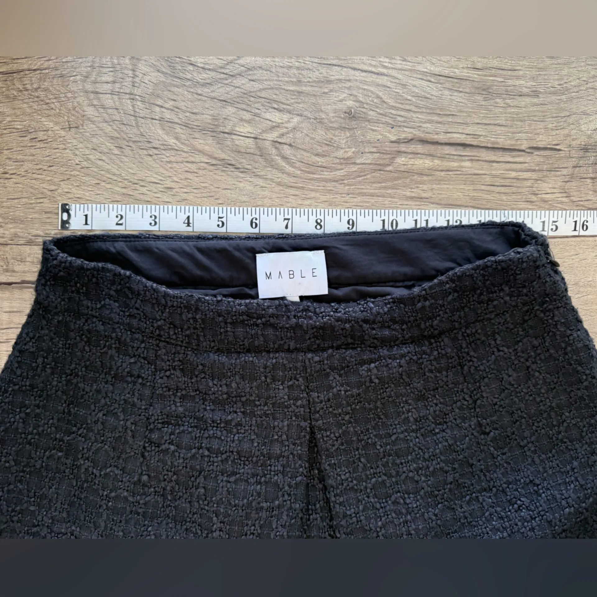 Mable black tweed jacket and shorts set size large NWT‎ - Image 5