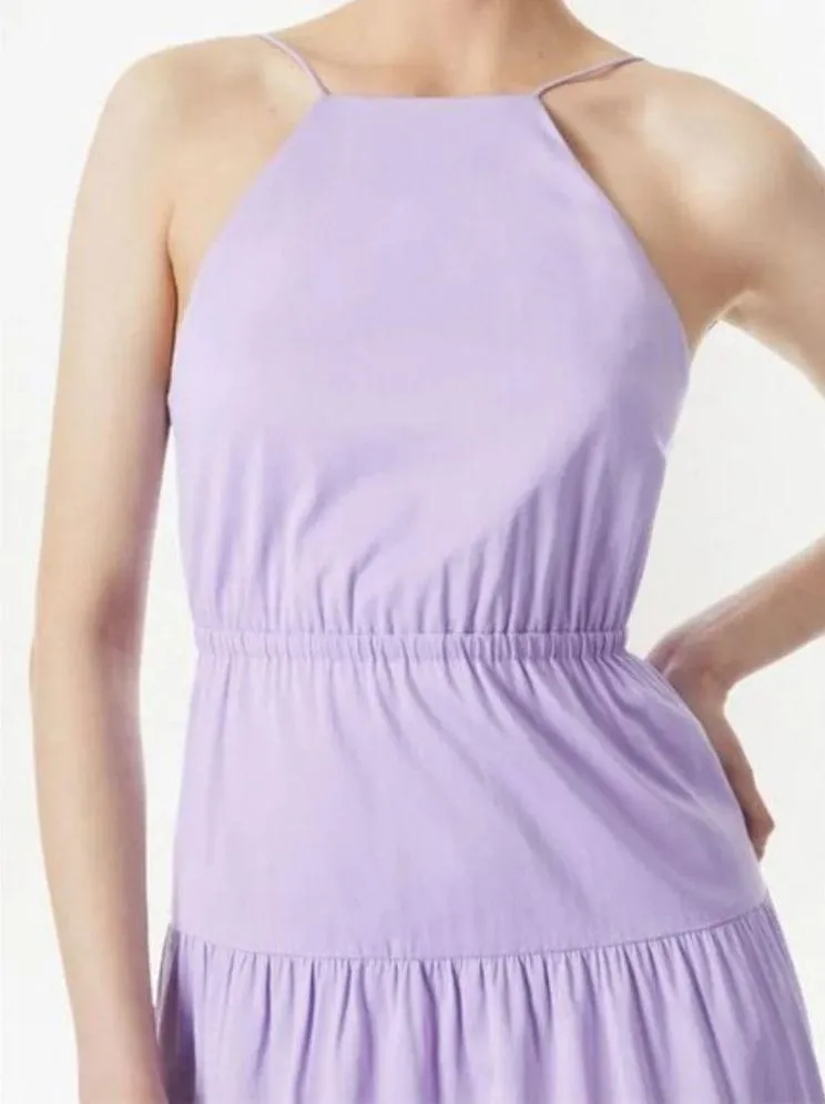 Alice + Olivia Hartley Tie-Back Lavender Midi Dress Size 8 NWT - Image 4