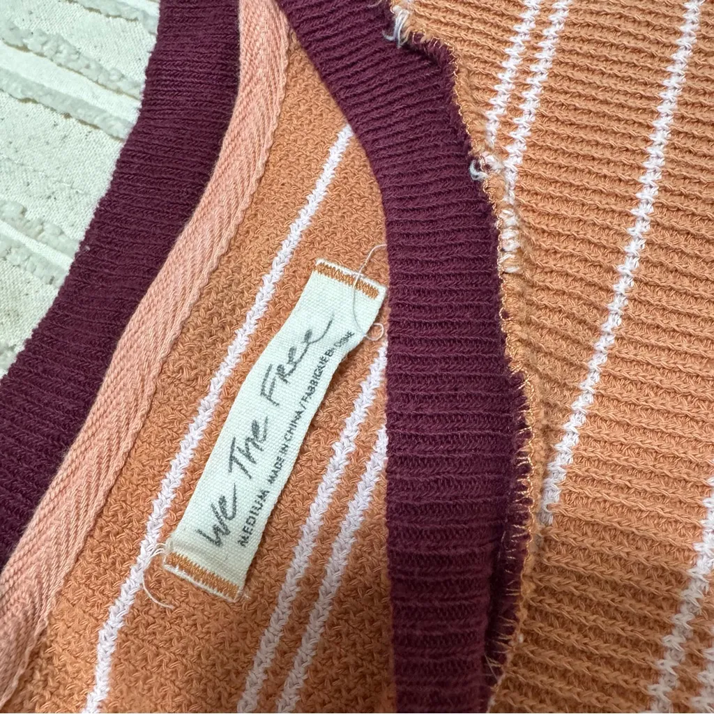 FP We the Free Tuck it Baby Ringer Striped Thermal Short Sleeve Tee - Image 3