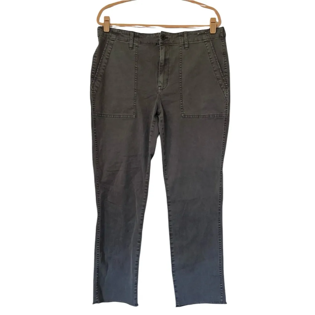 Madewell Slim Straight Utility Pant Gray Womens 31 - Image 2