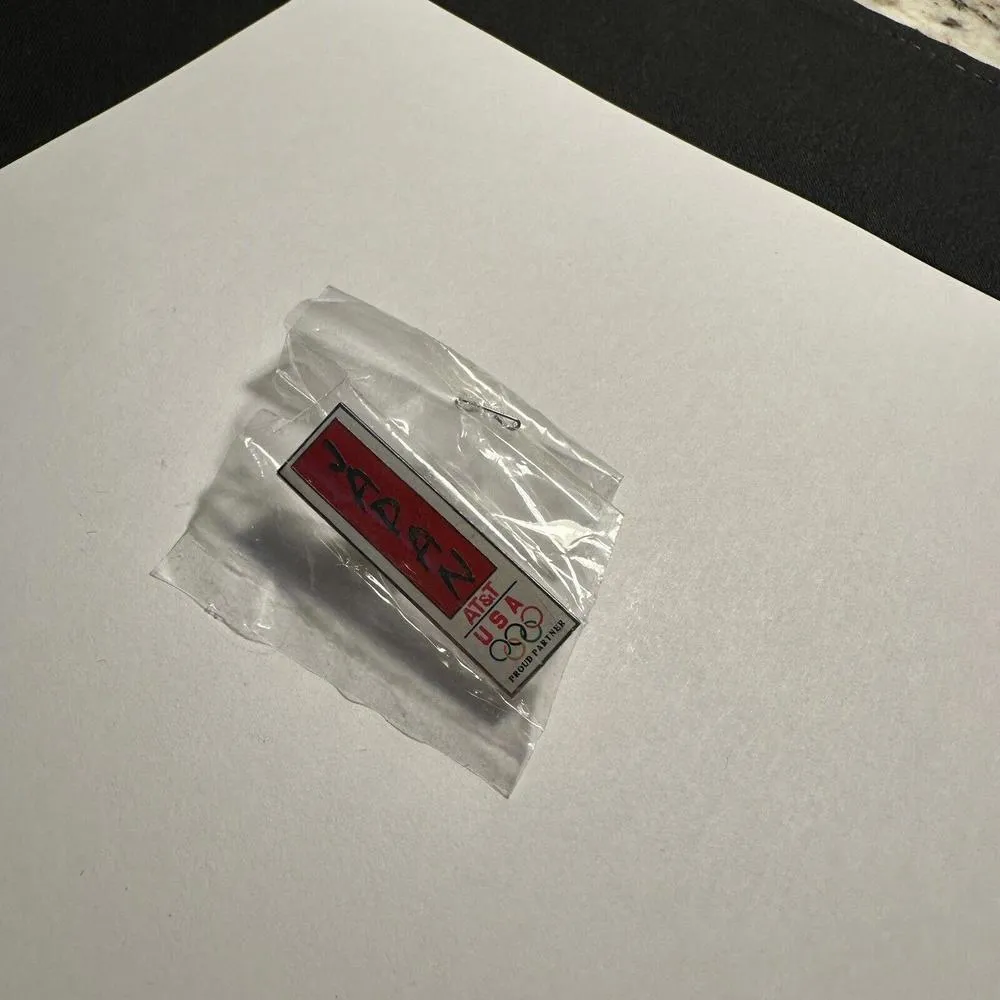 JAPAN AT&T USA Proud Partner Olympic Games Tack Lapel Pin AMINCO - Image 2