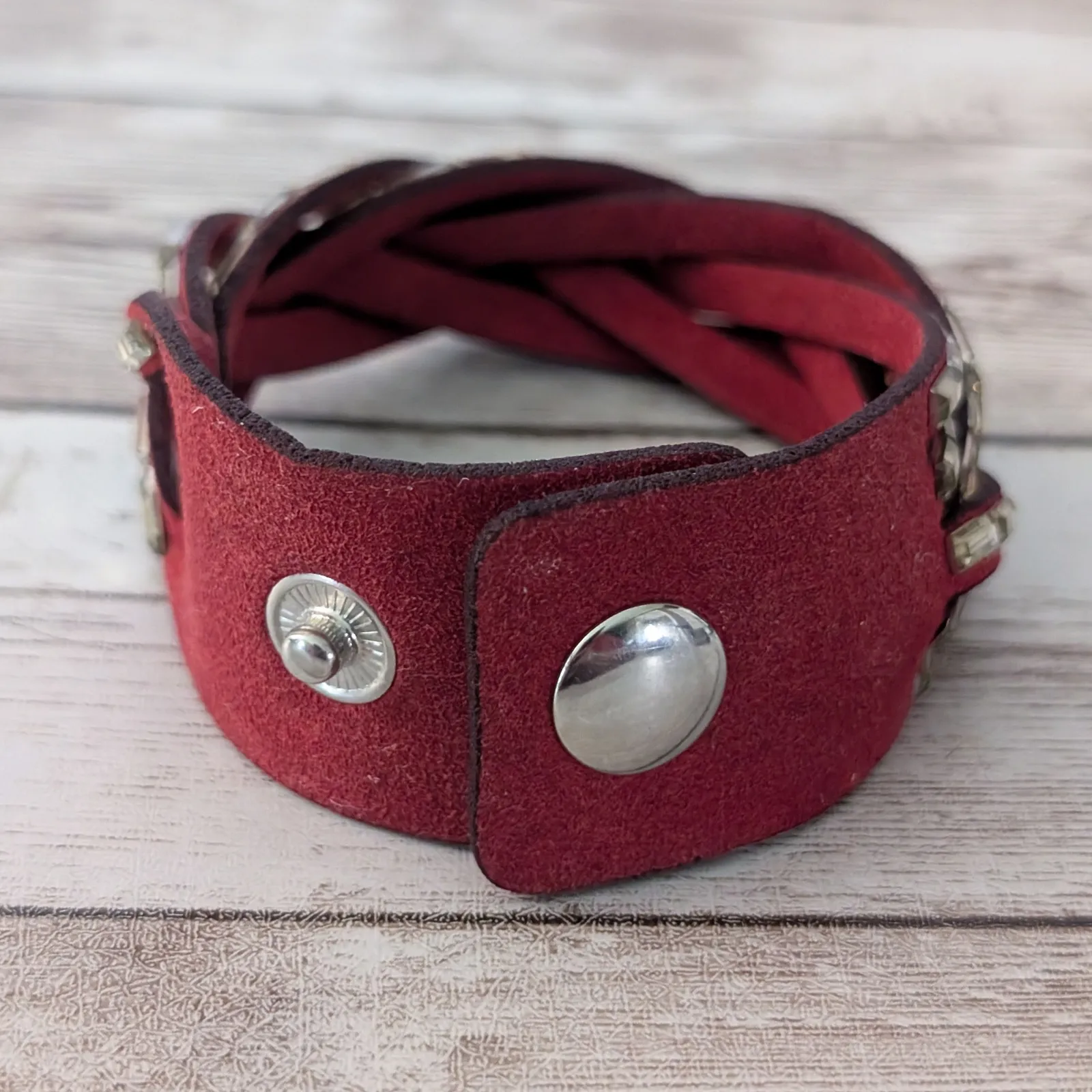 Vintage Bracelet Red with Accents - Image 6
