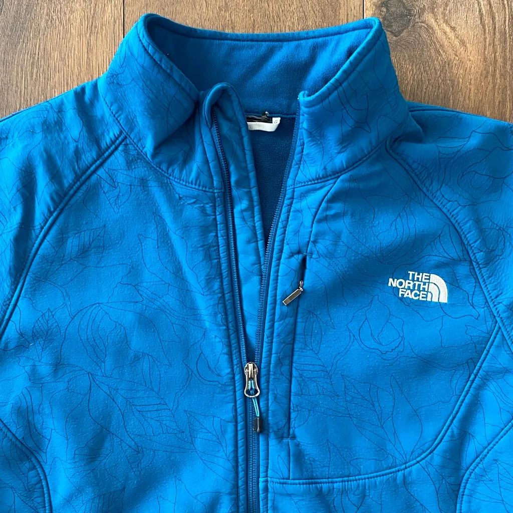 The North Face Apex Bionic Softshell Jacket Women’s Blue Botanical Print *XL* - Image 2