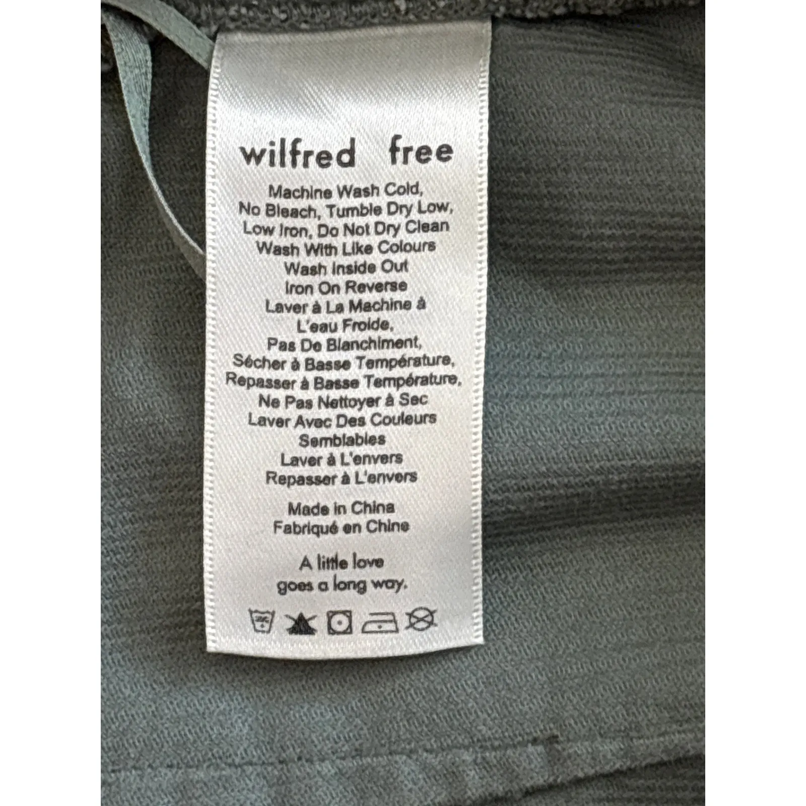 Wilfred Free Aritzia Karmen Button Front Olive Green Skirt‎ Size 0 - Image 7