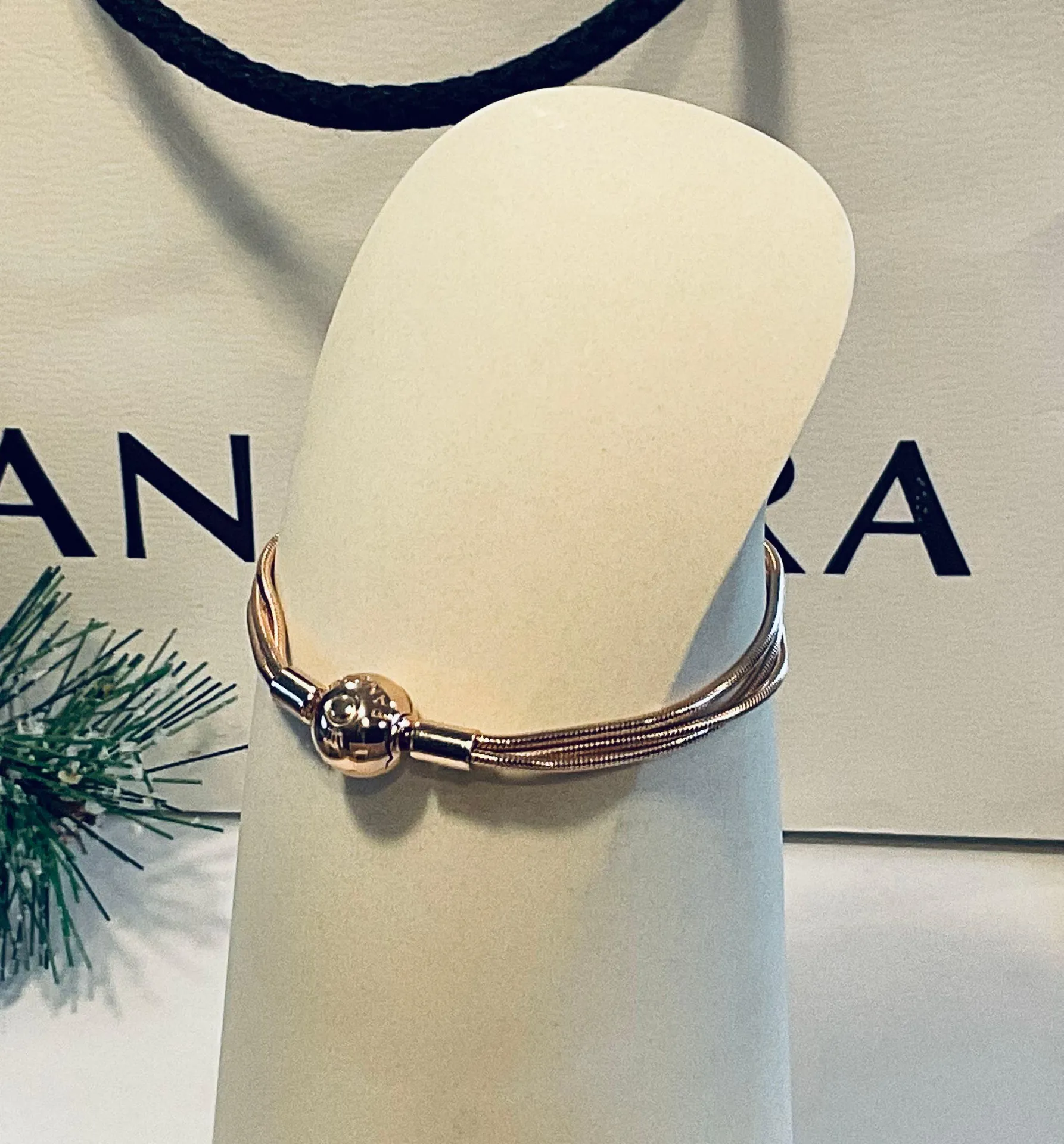 NEW Authentic  Rose Gold Multi-strand Bracelet - Image 3