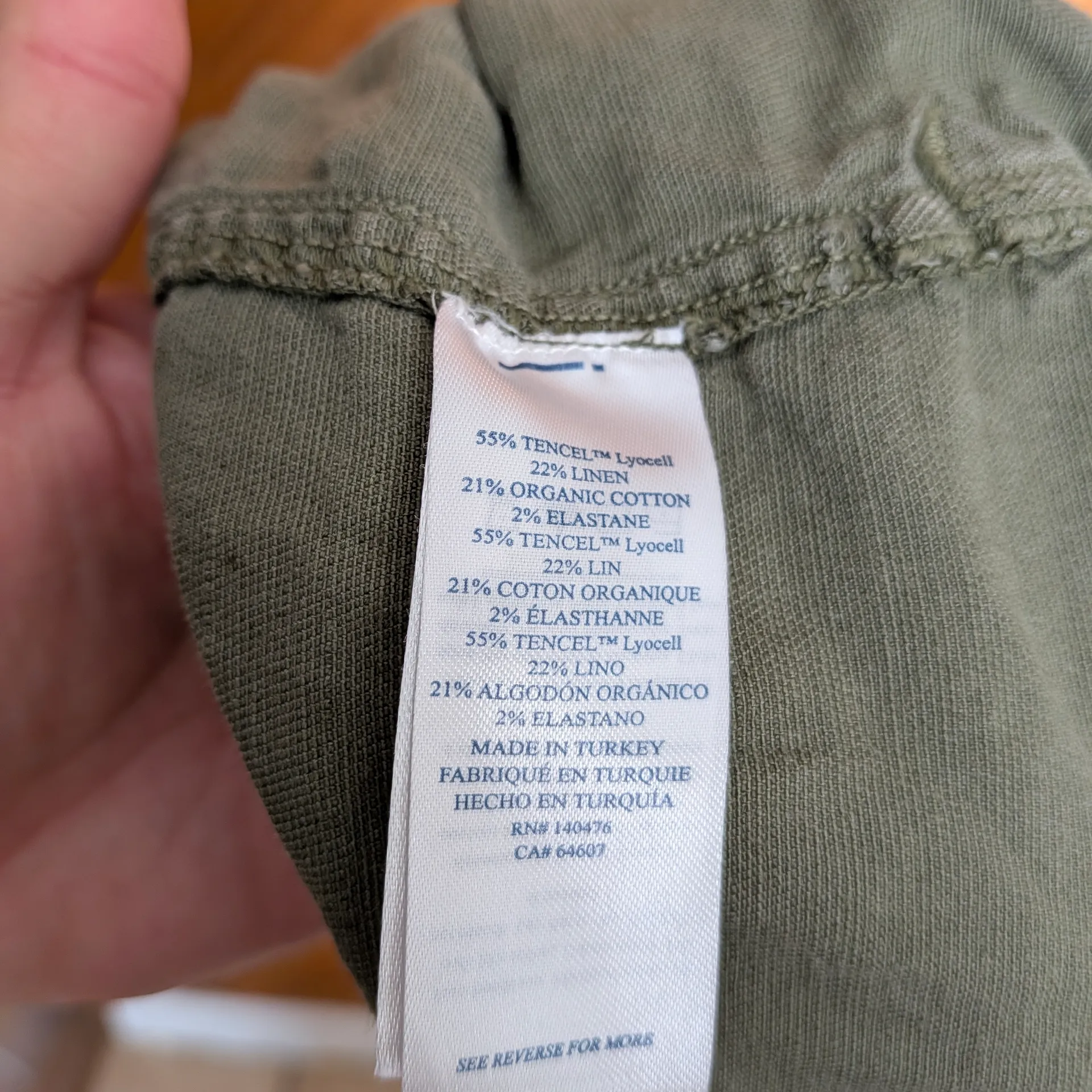 Faherty Sage Green Arlie Women's Shorts Size Small - Image 4