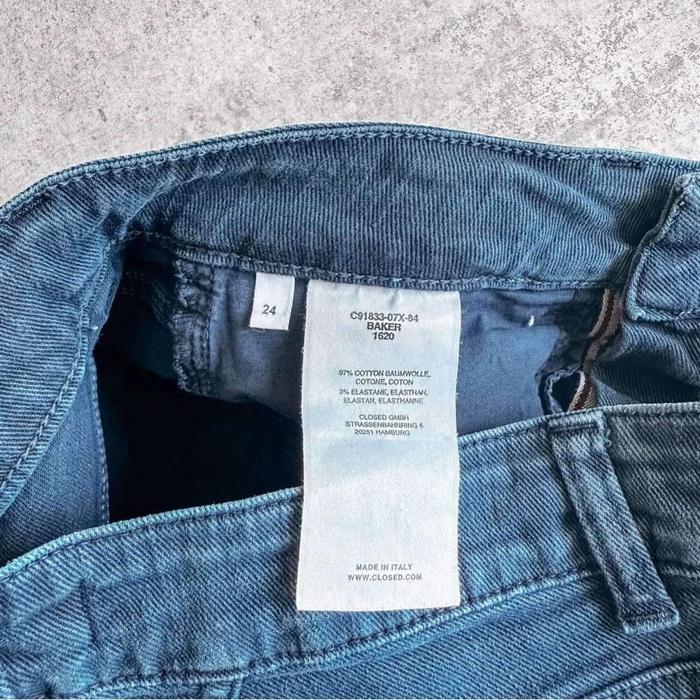 Closed Teal Slim Leg Baker Jean Size 24 Blue - Image 7