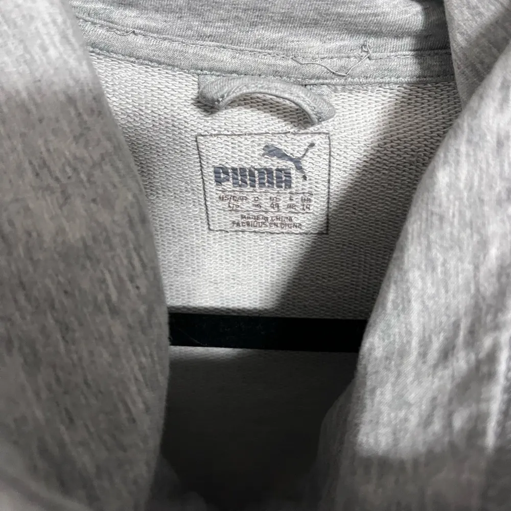 PUMA Zip Up Gray Cowl Neck Sweatshirt. Women’s Size L. Gently Used Condition - Image 3