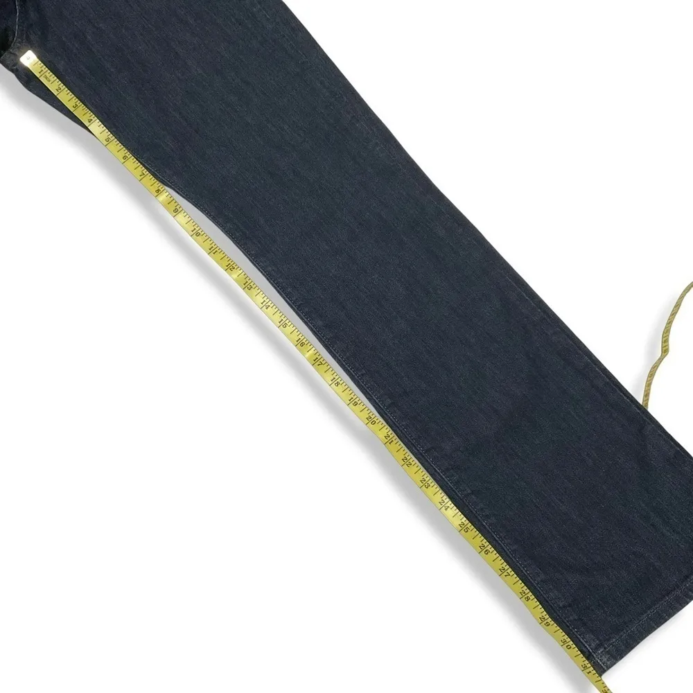 Sonoma Jeans Womens 8 Modern Fit Straight Low Rise Preppy Dark Wash Blue Stretch - Image 7