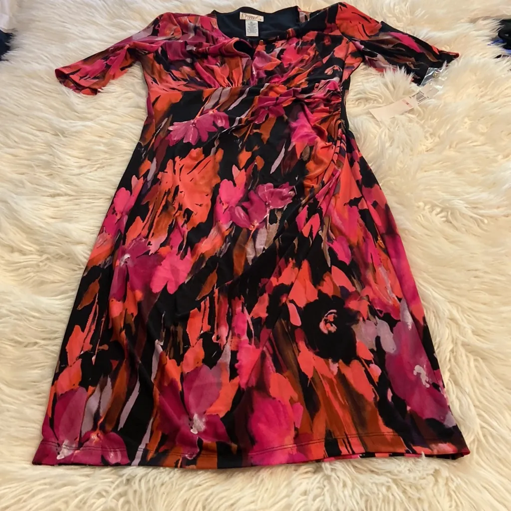 Maggy London Vibrant Floral Women's Dress size 10 brand new length 40 bust 32” - Image 8