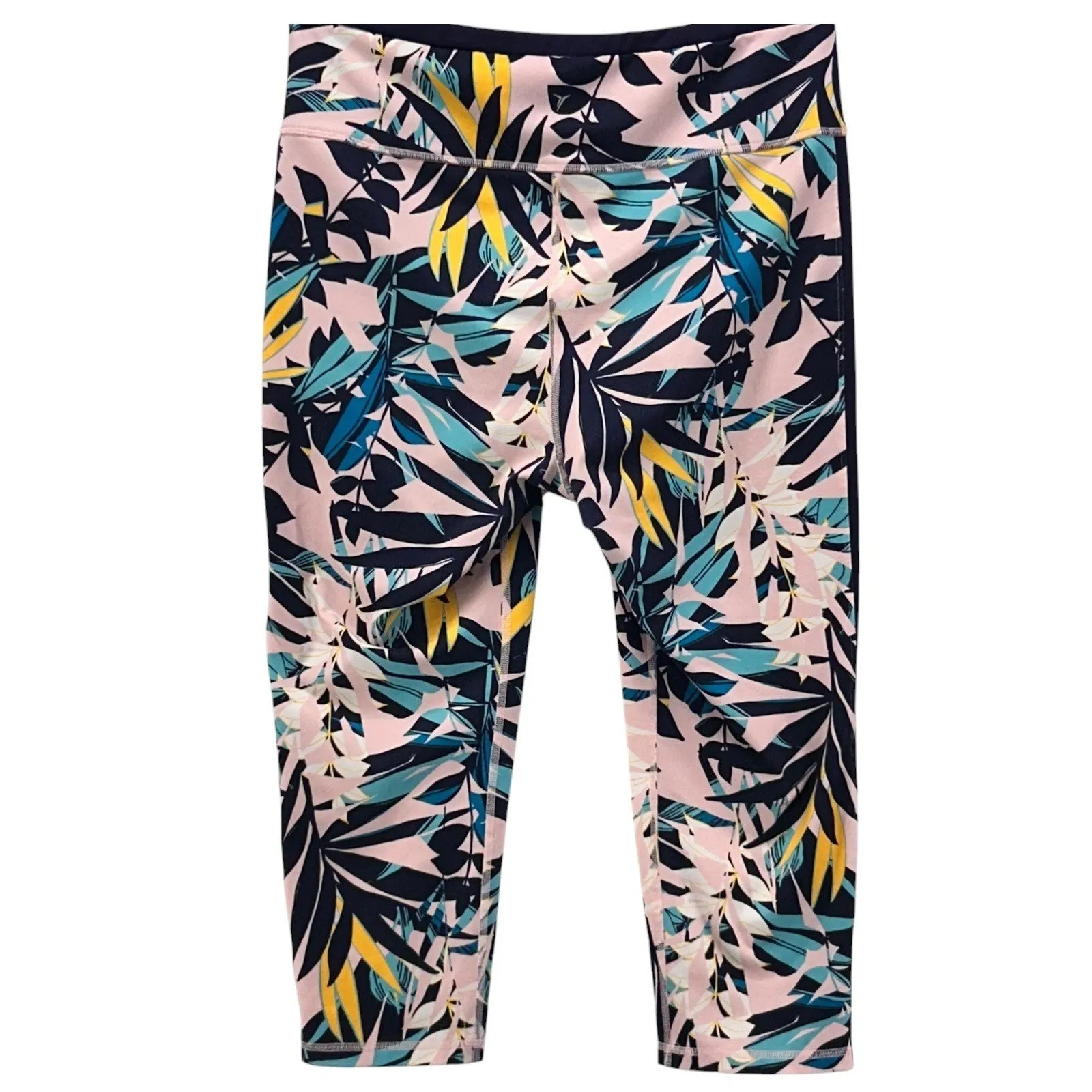 Old Navy Legging Size XL‎ Capri Floral Workout Performance Gym Yoga Performance - Image 2