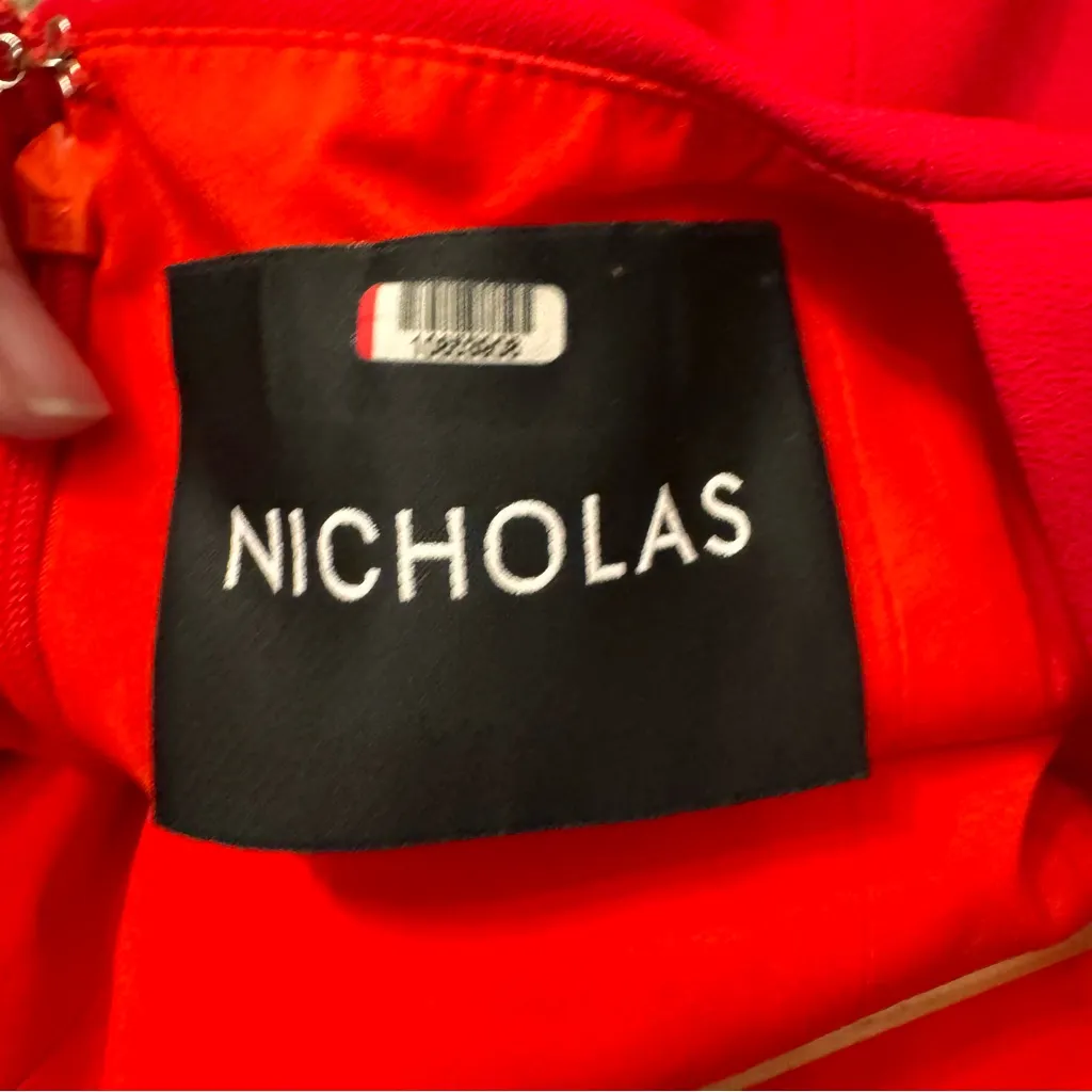 NICHOLAS RTR Piper Asymmetrical Dress‎ Red - Image 8