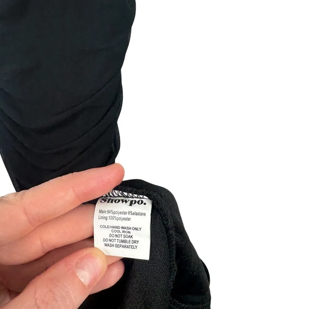 Showpo Coming For You Dress Black Mesh Midi Cocktail Party NWT Womens UK 10 US 6 - Image 6