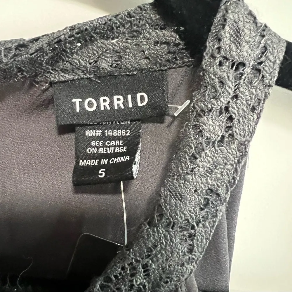 Torrid Georgette Lace Inset Mock Neck
Тор, New with Tags - Image 5
