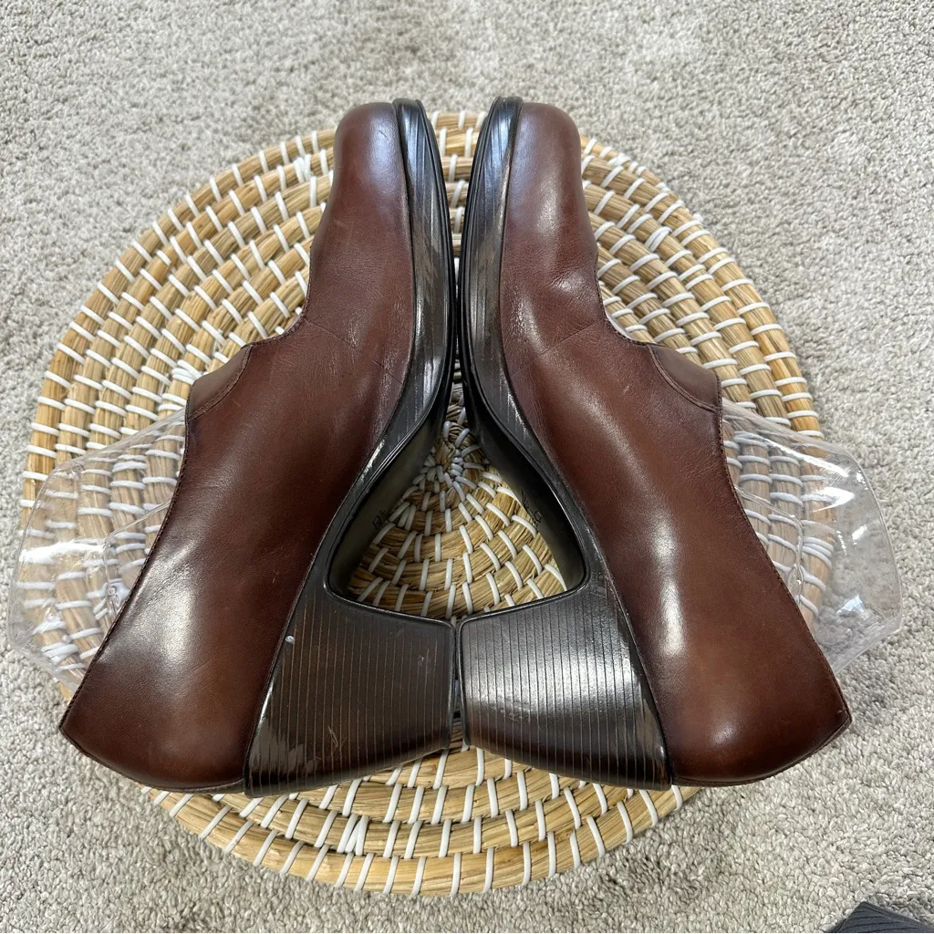 Dansko Women’s Brown Leather Becca Mary Jane Buckle Pump Shoes Heels 42/US 11.5 - Image 6