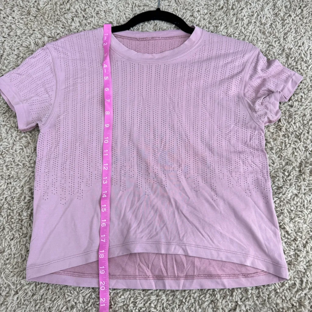 Lululemon Train to Be Stripe Short Sleeve Pink - Image 7