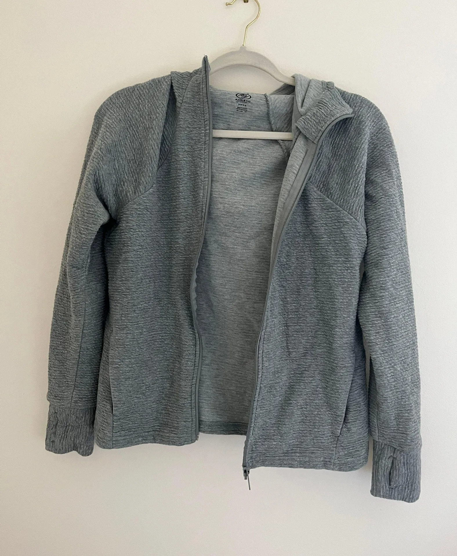 Athletic Works Athletic Gray Zip Up Jacket - Image 4