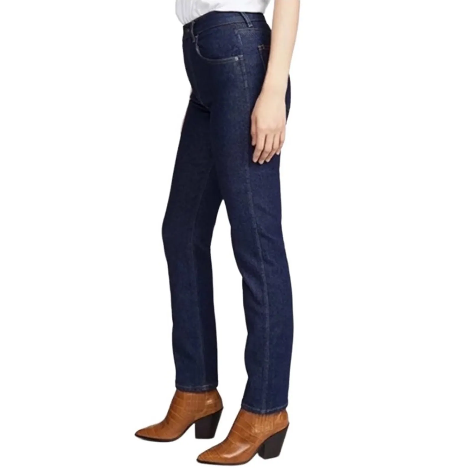 BOYISH High Rise Straight Jean Women 27 Blue Normcore Work Classic Everyday NWOT - Image 2