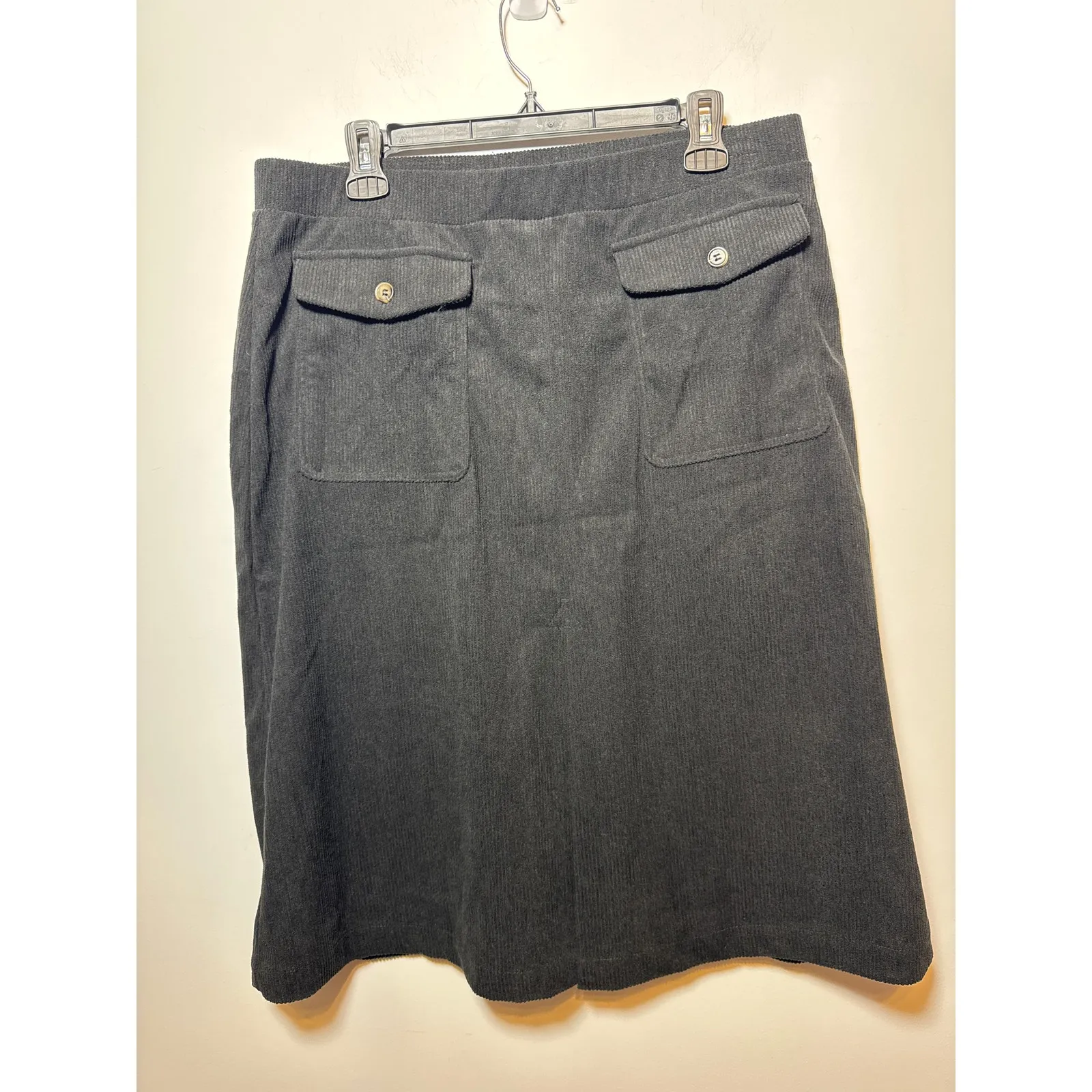 Brand New Halara High Waisted A-line Corduroy Casual Midi Skirt with Pocket XL - Image 9