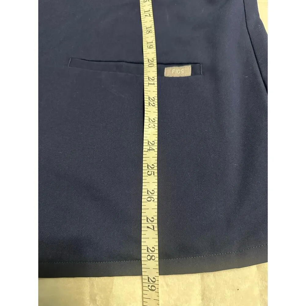FIGS Technical Collection Casma Three Pocket Scrub Top Size XL Navy Blue Nurse - Image 5