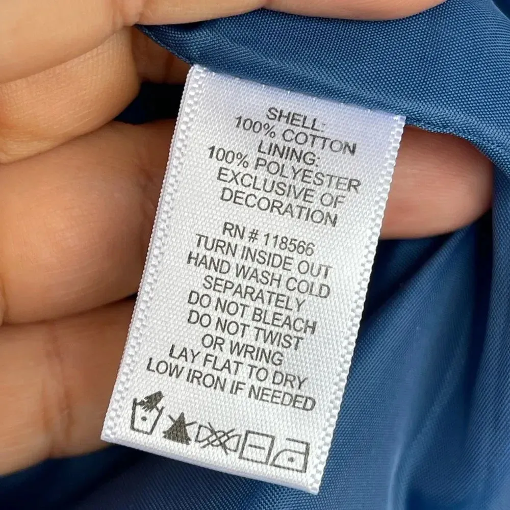 LaBellumHillary ScottLong Sleeve EmbroideredJacket Blue Size M - Image 12