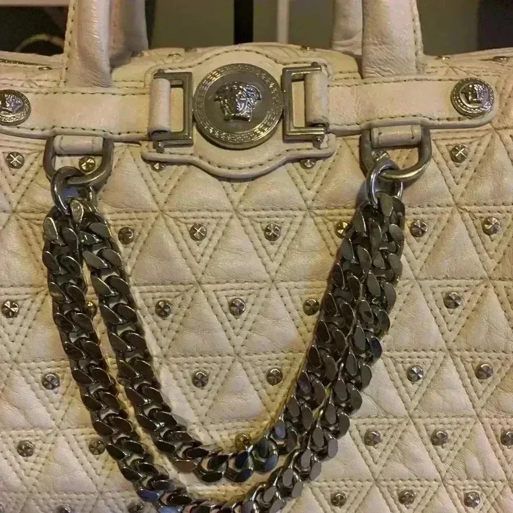 Versace Leather satchel color cream soft Leather - Image 2