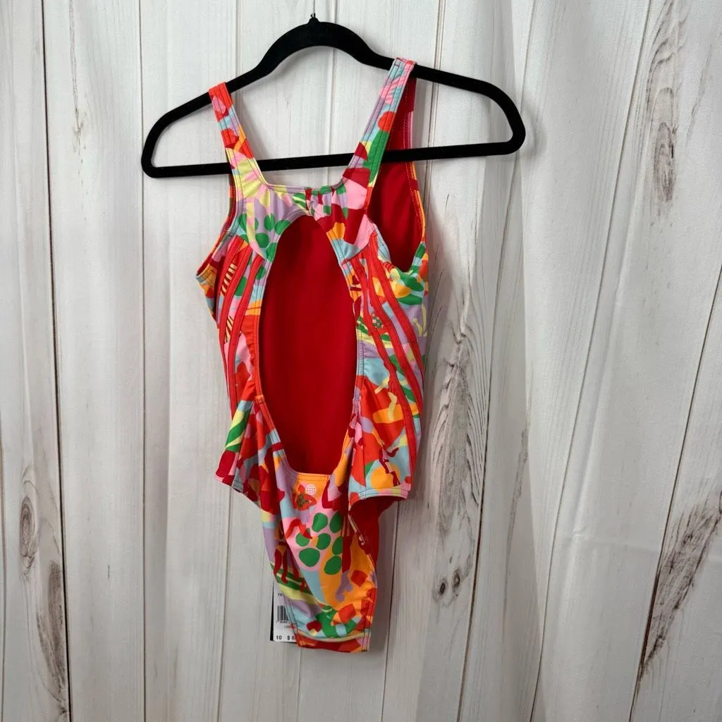 Adidas Women’s 10 Farm Rio Citrine Cut Out Resort One Piece Swim New - Image 2