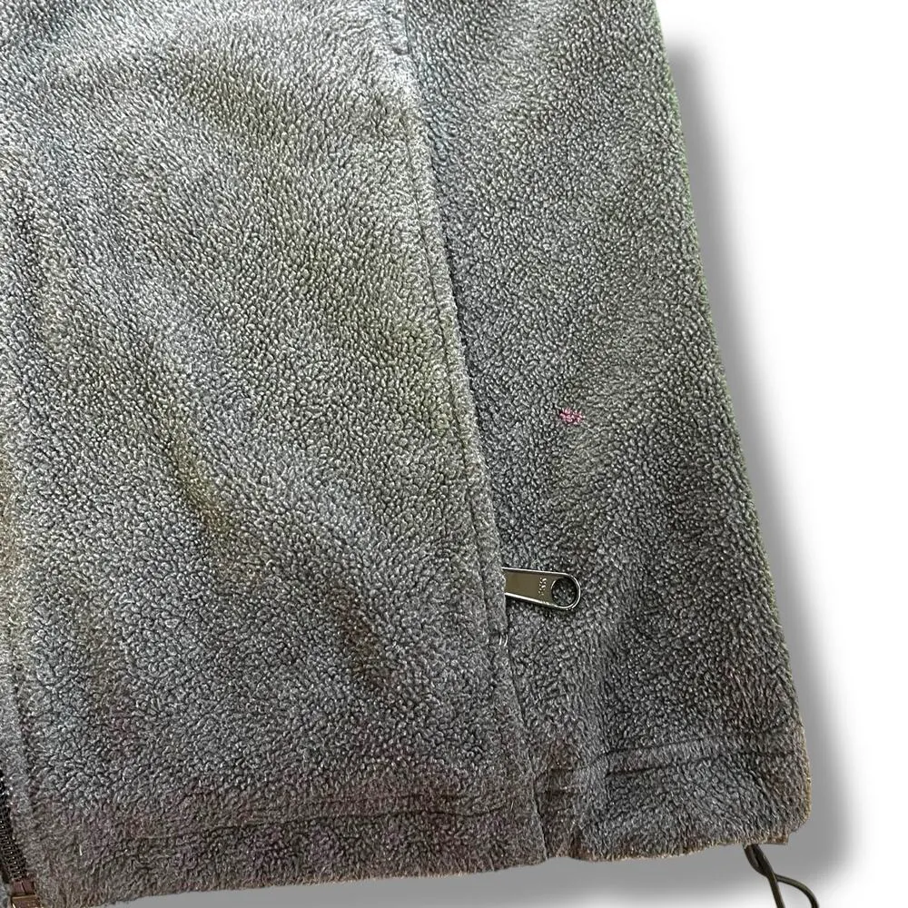 Columbia Womens Full Zip Casual Outdoor Fleece Sweatshirt Jacket Gray Small - Image 9