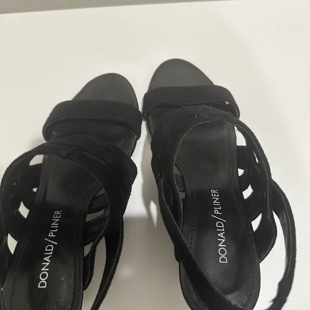 Donald J. Pliner Black Suede Wedges - Image 4