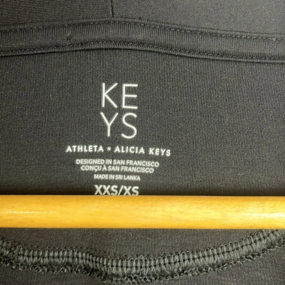 Alicia Keys x Athleta keys black long sleeve maxi pocket comfort robe - Image 3