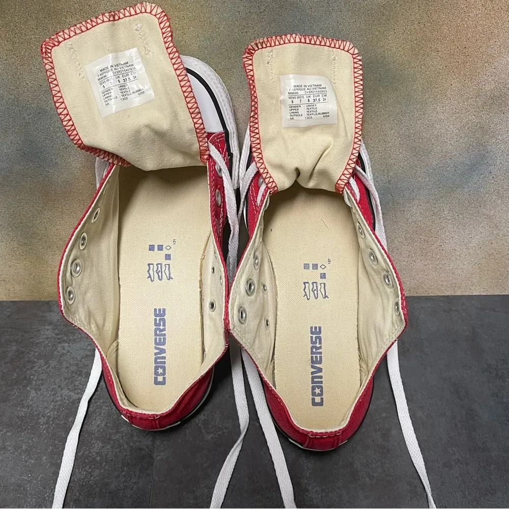 Converse All Star Red Low Cut Women's Sneakers Size 7M - Image 4