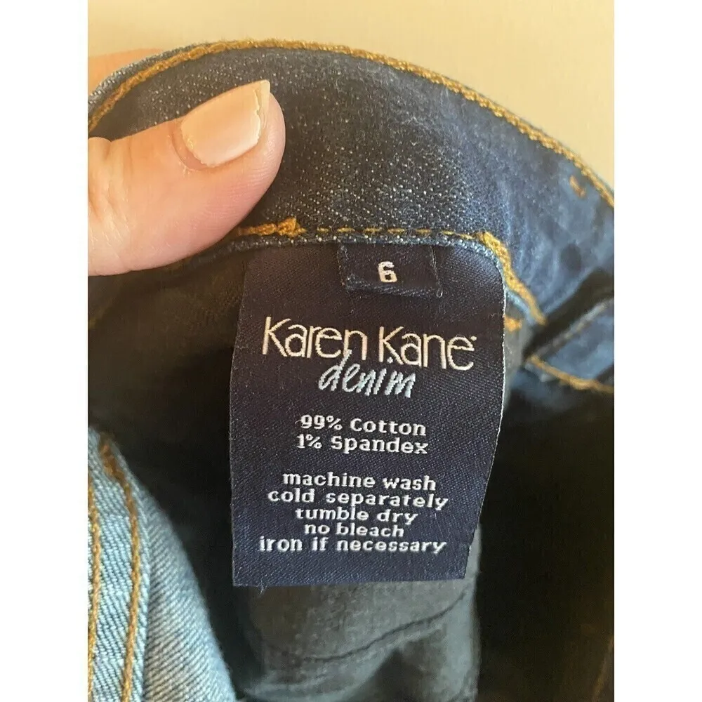 Karen Kane Embellished Dark Wash Jeans Sz.6 - Image 4