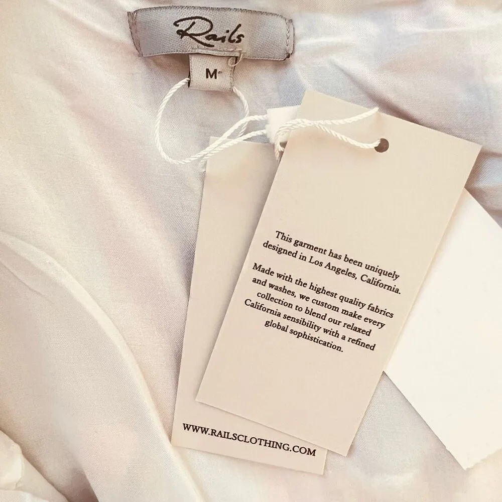 RAILS Sandy Linen Blend Shift Dress, Summer Airy Vacation Dress, Small (4/6) NWT - Image 11