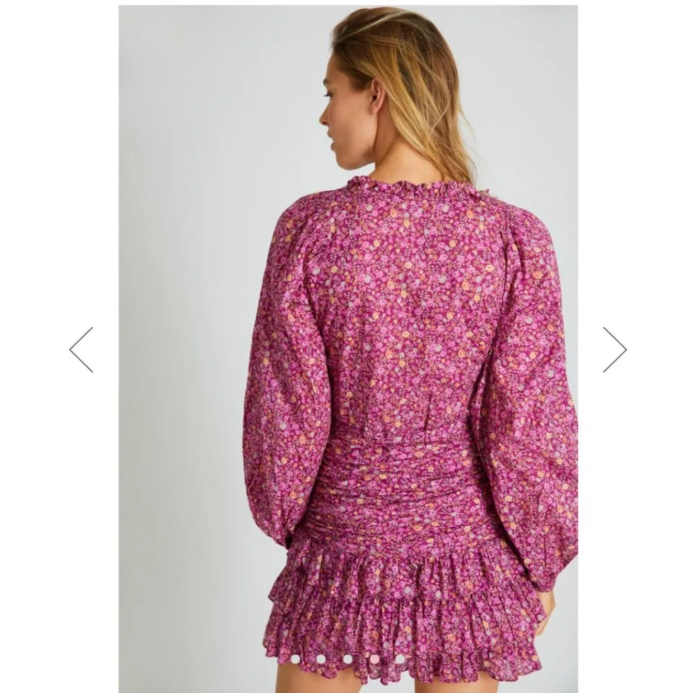 NWT LoveShackFancy Rina Dress in Cherry Wine - Image 2