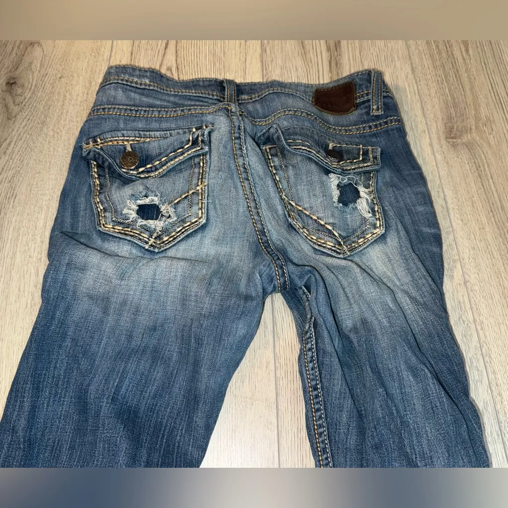 BKE Tia bootcut Boot Cut blue Jeans denim - Image 3