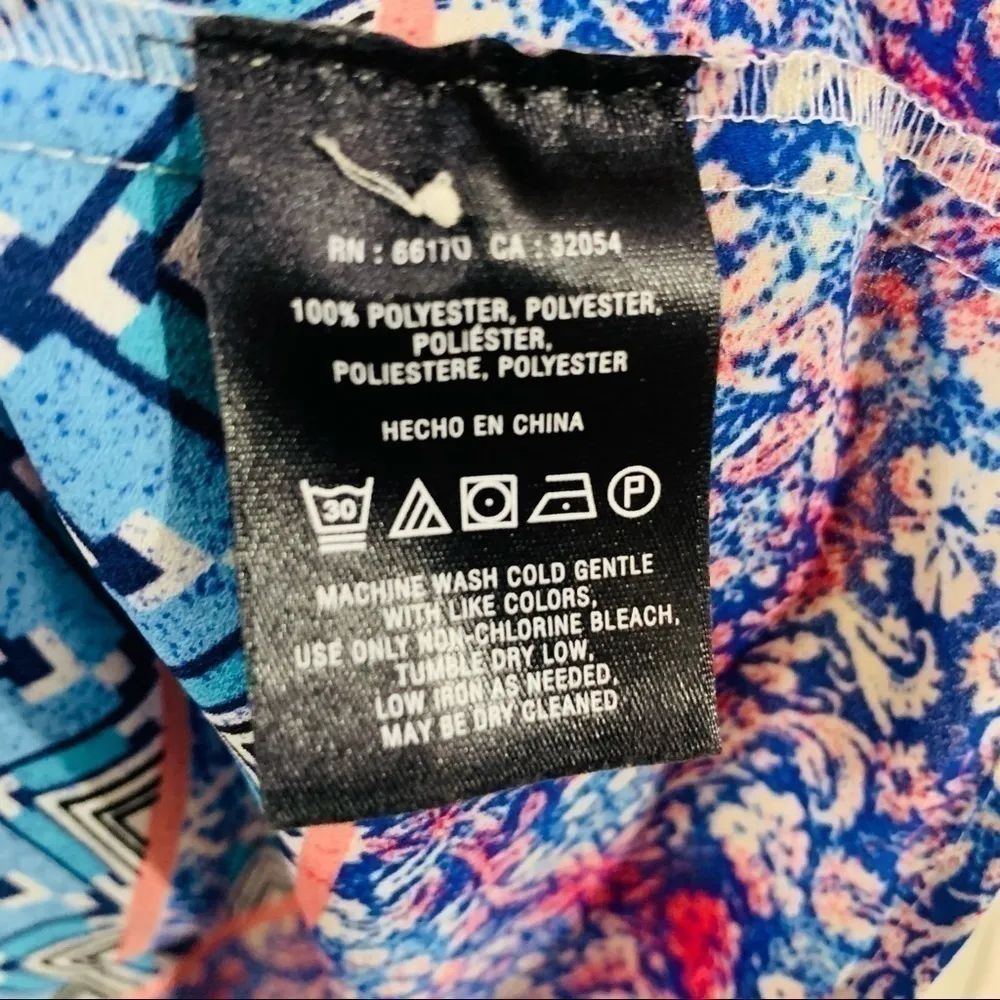 Anthropologie Meadow Rue Print Keyhole Back Top - Image 7