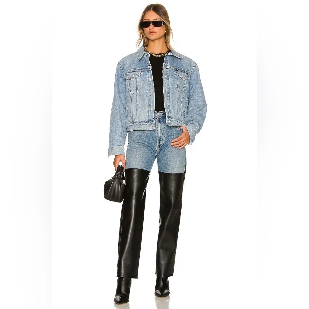 Pieced 90's Pinch Waist Jeans in Navigate/Detox Size 23 - Image 4