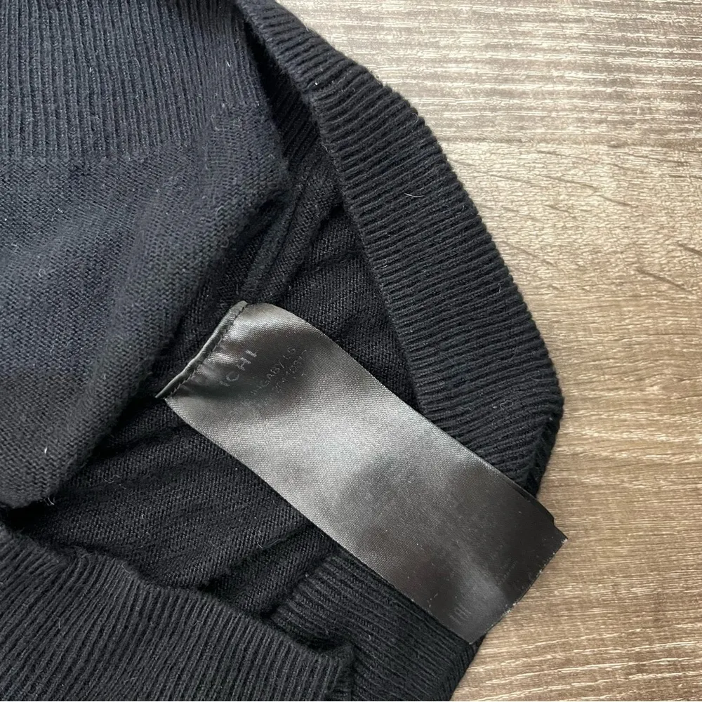 Ichi Black Metallic Weave Long Sleeve Sweater Size XS - Image 13